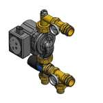 Silto grīdu jaucējmoduļi (sūkņu stacijas) sadales kolektoriem