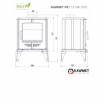 KAWMET malkas krāsniņa ECO P8KAWMET malkas krāsniņa ECO P8