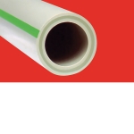 Kausējamās PPR/GF/PPR pelēkās plastmasas caurules ar  šķiedru ROZMA SDR 6 PN 20
